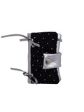 POSITANY Snug ribbon card wallet dot black