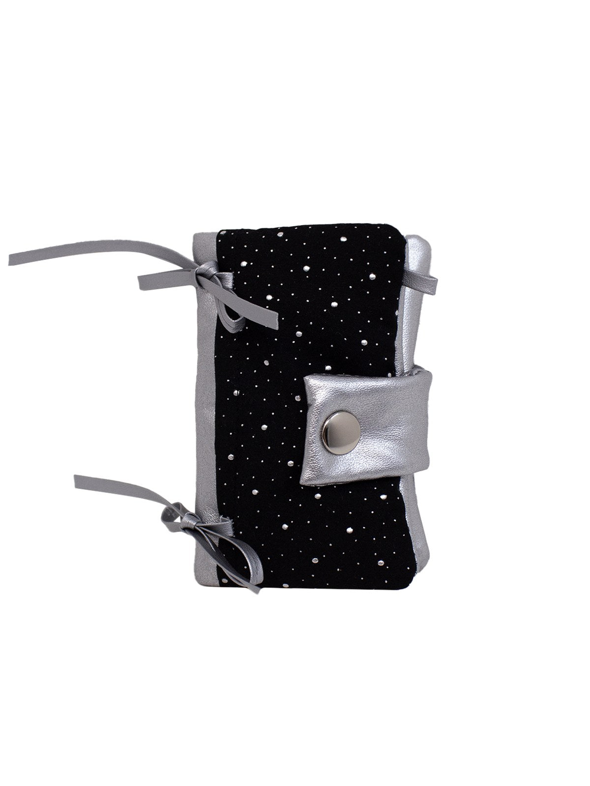 POSITANY Snug ribbon card wallet dot black