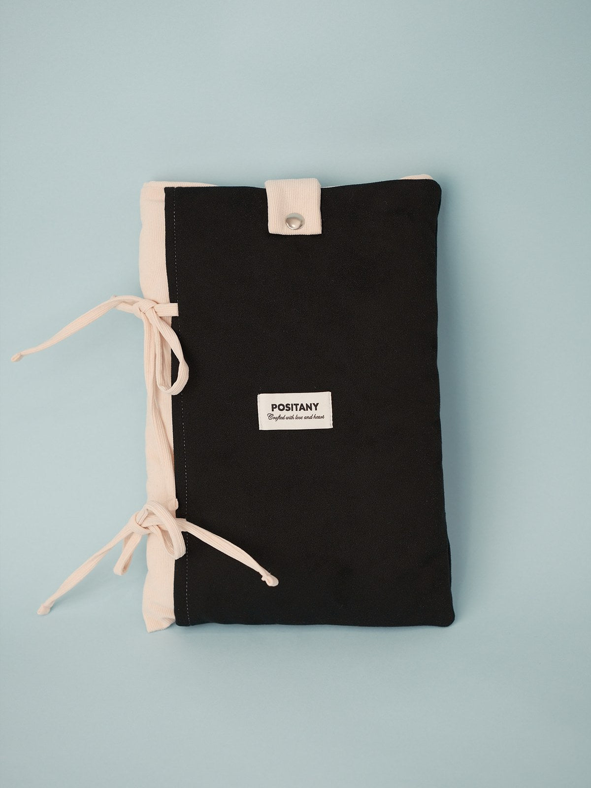 POSITANY Snug ribbon pouch black pink