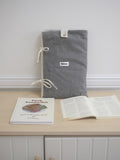 POSITANY Snug ribbon pouch cream grey
