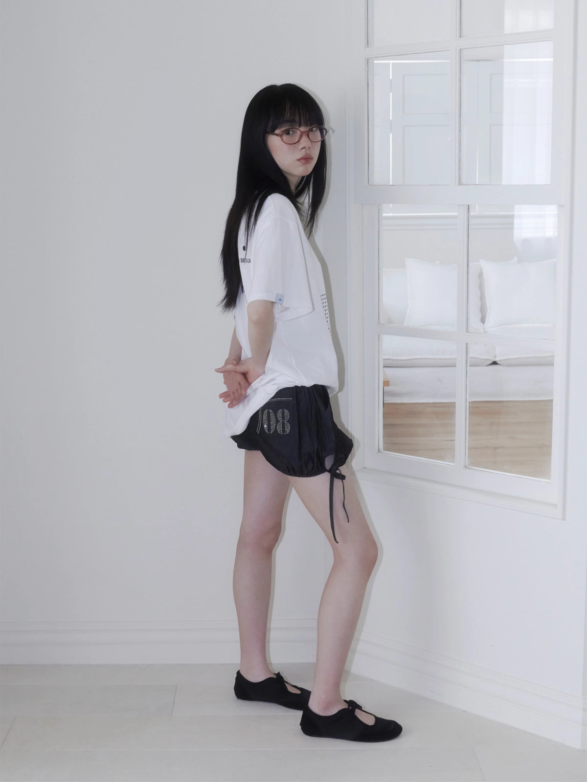 onska-fw-26-pumpkin-twinkle-denim-shorts-black-black-s