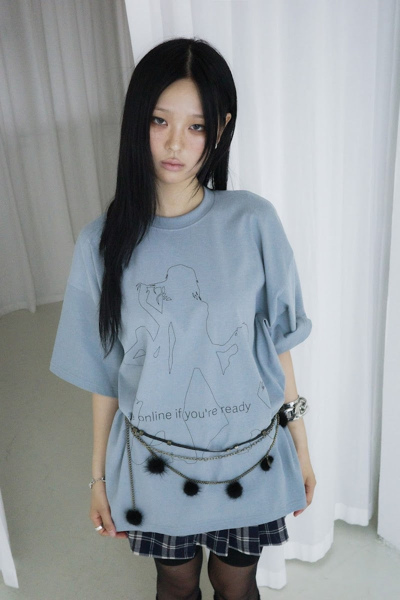 [DYDO] ONLINE T Shirt (BLUE)