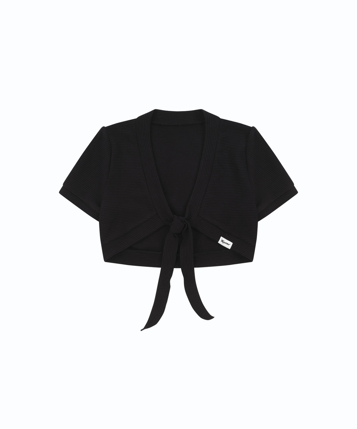 kashiko-fw-26-front-tie-short-bolero-black-s