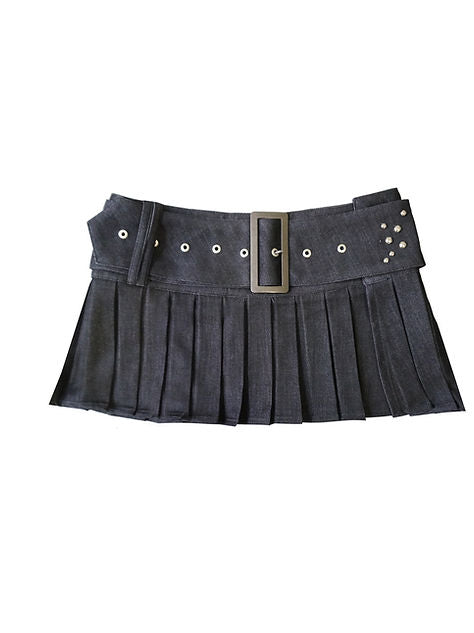 [ZEMETA] Summer 23 DROPLET MICRO BELT PLEATED SKIRT – SellerWork