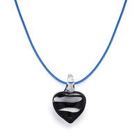 [WANDERING YOUTH] Seasonless Glass Heart Necklace (2 colors)