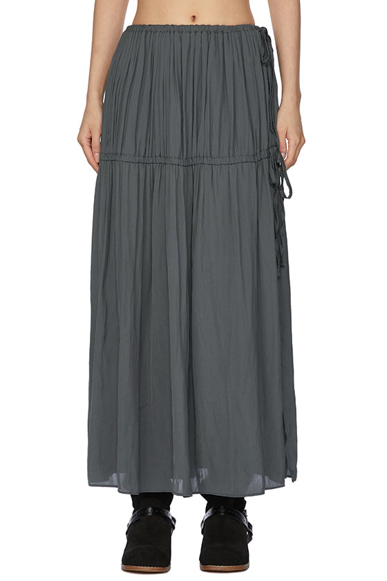 【PORTERNA】Cross denim long skirt 